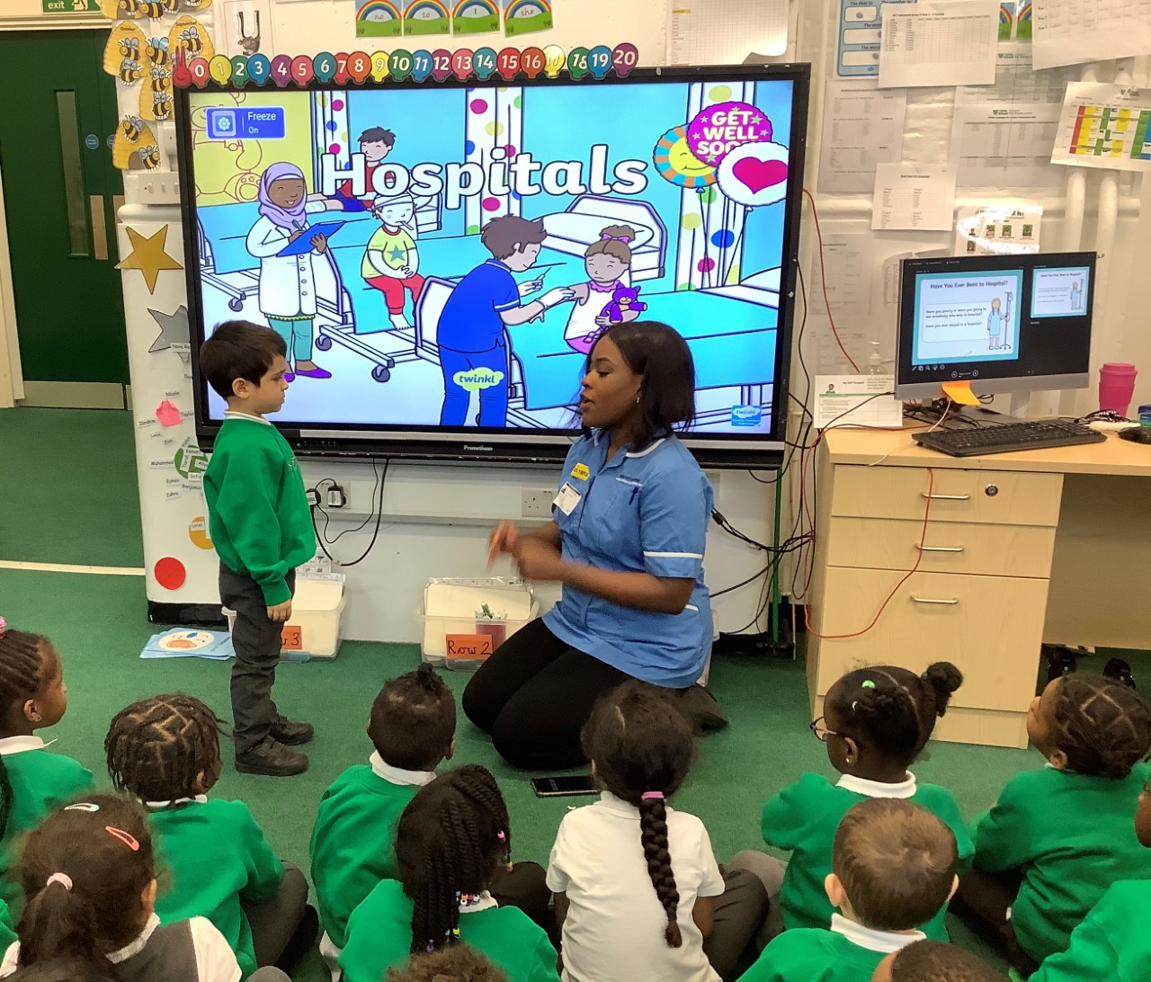 Reception Meet Nurse - Hoxton Garden Primary School