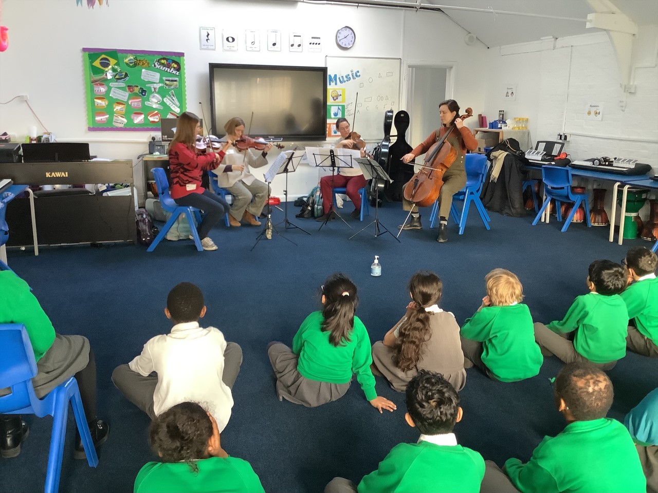 Apollo String Quartet Visit Year 4 - Hoxton Garden Primary School